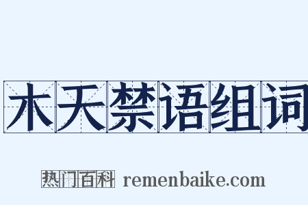 木天禁语组词是什么意思的图片